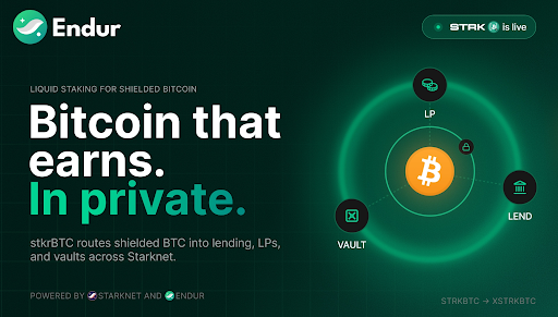 Endur launches xstrkBTC