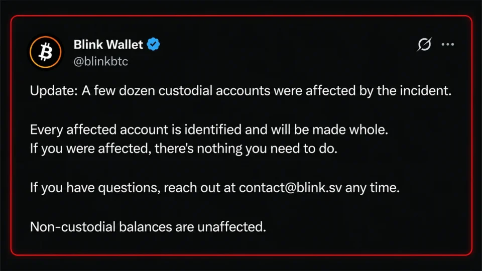 Blink Wallet Hit by Attacker, ‘Few Dozen’ Custodial Accounts Drained